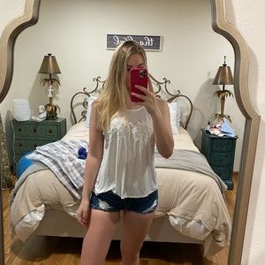 White Jessica Simpson tank top
